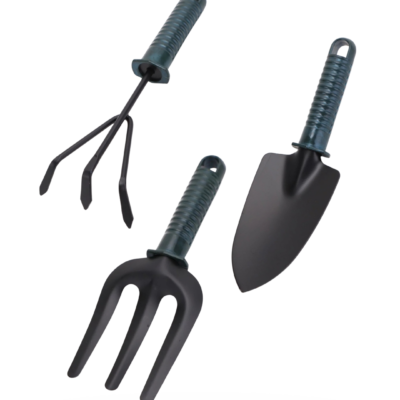 Garden Tool Set – Rake, Trowel & Shovel